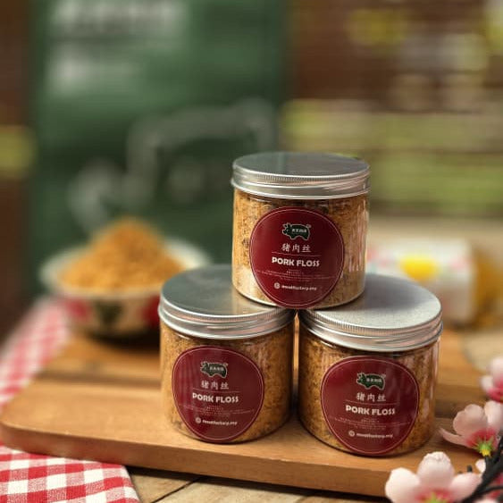 Pork Floss 猪肉丝 (90g+/-) x 6 tins